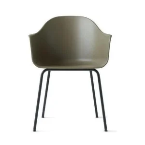Audo Copenhagen Harbour eetkamerstoel Olive black steel