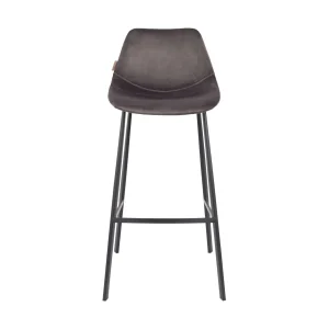 Dutchbone Franky barkruk H80 velvet Grey