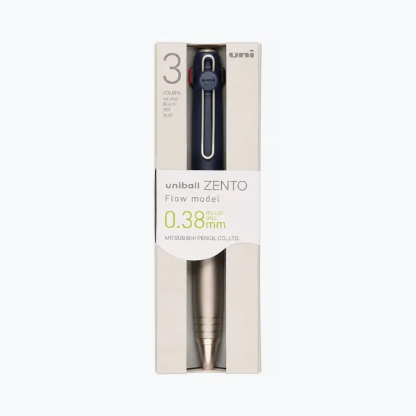 Mitsubishi Uni - Ballpoint Pen - Zento 3 - Flow - 0.38mm - Navy