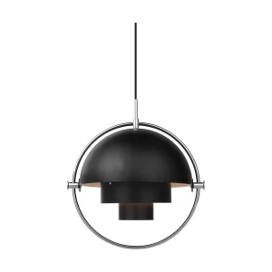 Gubi Multi-Lite hanglamp Chrome / Black