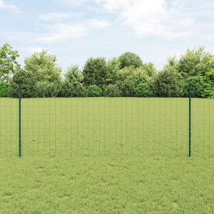 Hekrol 1x10 m groen staal PVC