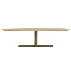 Dyyk Oxx eettafel 240x100 cm Capsule eiken groove anodic brown